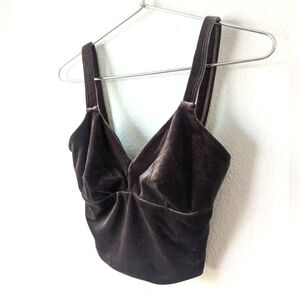 Commando Plush Velvet Longline Ultra Soft Light Support Bralette Top